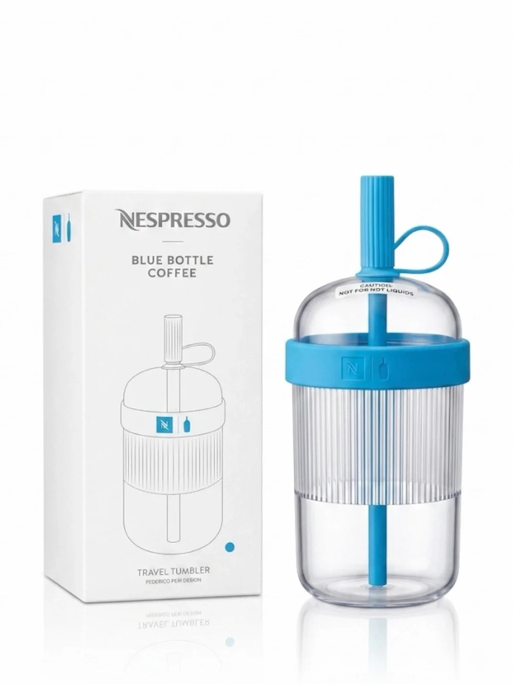 Nespresso blue tumbler NWT 18FL OZ